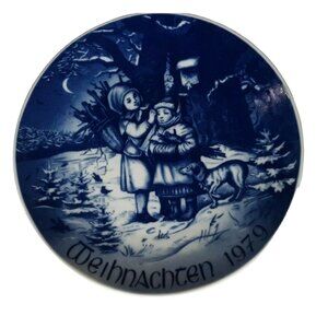 Bareuther Bavaria Weihnachten Christmas Plate 1979 Children Germany